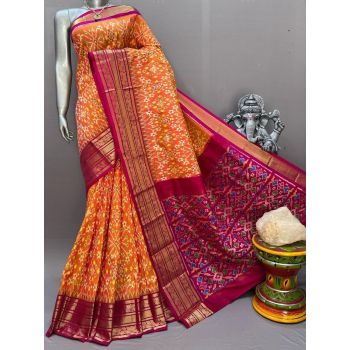 PSNTKBIP5Y04DSCD08- Kanchi border Ikat silk saree