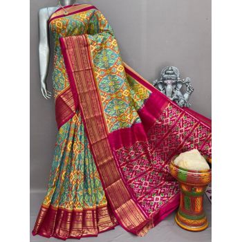 PSNTKBIP5Y04DSCD09- Kanchi border Ikat silk saree