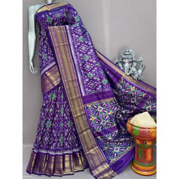 PSNTKBIP5Y04DSCD12- Kanchi border Ikat silk saree