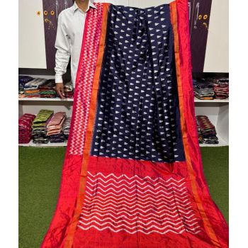 PSRGILWS5Y04XZCC17- light weight Ikat silk saree