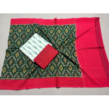PSSIC3PS5Y02IZSC10- Double ikat cotton salwar set