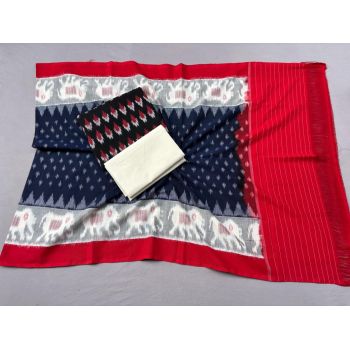 PSSIC3PS5Y02IZSC34- Double ikat cotton salwar set