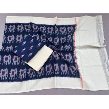 PSSIC3PS5Y02IZSC36- Double ikat cotton salwar set