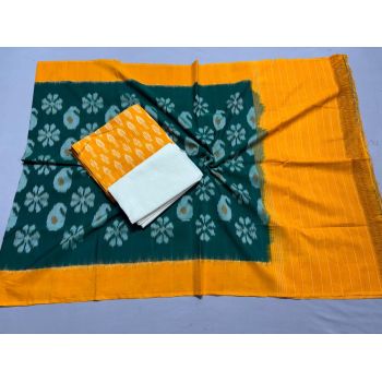 PSSIC3PS5Y02IZSC42- Double ikat cotton salwar set