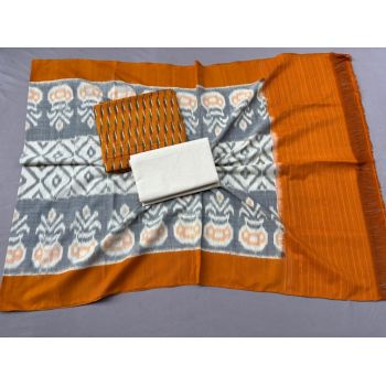 PSSIC3PS5Y02IZSC63- Double ikat cotton salwar set
