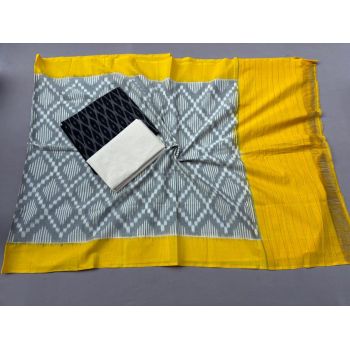 PSSIC3PS5Y02IZSC67- Double ikat cotton salwar set