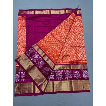 PSSIFSLG5Y03SZDC03- Free Size Ikat Silk Lehenga