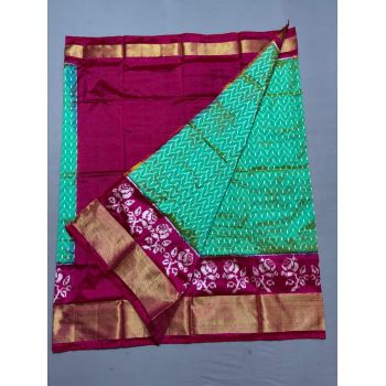 PSSIFSLG5Y03SZDC05- Free Size Ikat Silk Lehenga