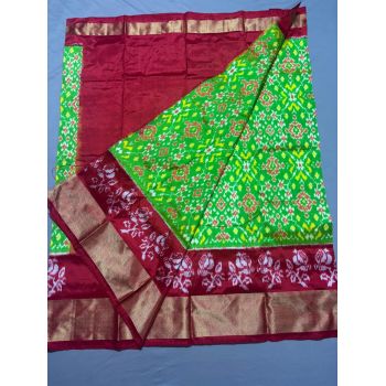 PSSIFSLG5Y03SZDC21- Free Size Ikat Silk Lehenga