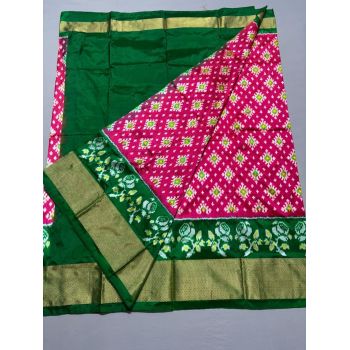 PSSIFSLG5Y03SZDC27- Free Size Ikat Silk Lehenga