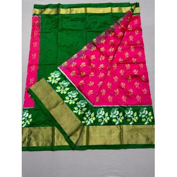 PSSIFSLG5Y03SZDC31- Free Size Ikat Silk Lehenga