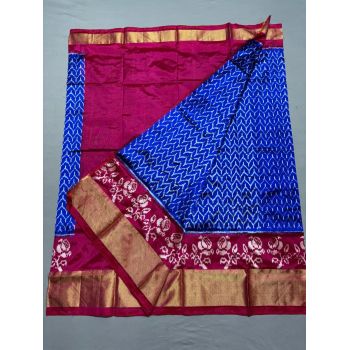 PSSIFSLG5Y03SZDC37- Free Size Ikat Silk Lehenga