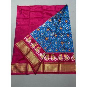 PSSIFSLG5Y03SZDC47- Free Size Ikat Silk Lehenga