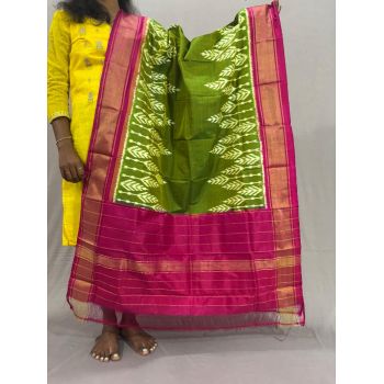 PSSIISDP5Y03ECDC09- Ikat Silk dupatta