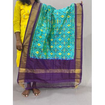 PSSIISDP5Y03ECDC10- Ikat Silk dupatta
