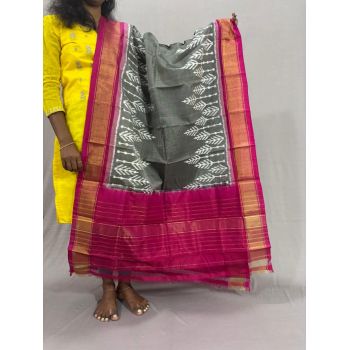 PSSIISDP5Y03ECDC11- Ikat Silk dupatta