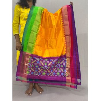 PSSIISDP5Y03ECDC12- Ikat Silk dupatta