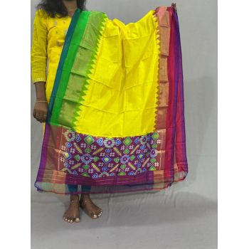 PSSIISDP5Y03ECDC14- Ikat Silk dupatta
