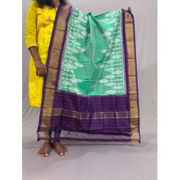 PSSIISDP5Y03ECDC16- Ikat Silk dupatta