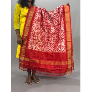 PSSIISDP5Y03ECDC17- Ikat Silk dupatta
