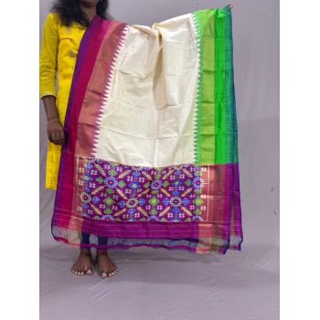 PSSIISDP5Y03ECDC19- Ikat Silk dupatta