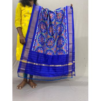 PSSIISDP5Y03ECDC20- Ikat Silk dupatta