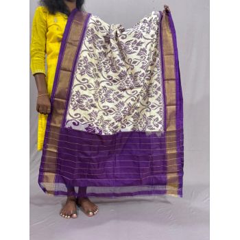PSSIISDP5Y03ECDC21- Ikat Silk dupatta