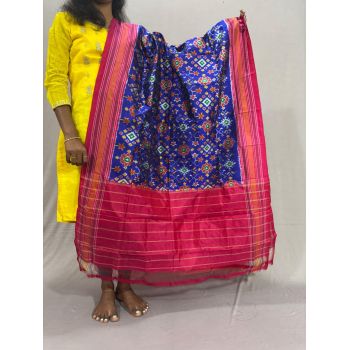 PSSIISDP5Y03ECDC24- Ikat Silk dupatta
