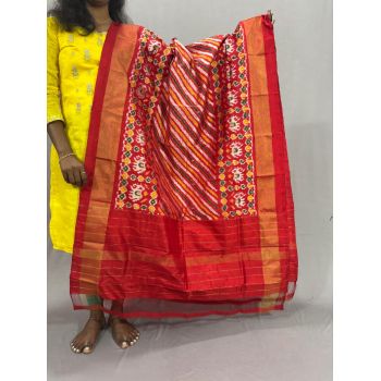 PSSIISDP5Y03ECDC32- Ikat Silk dupatta