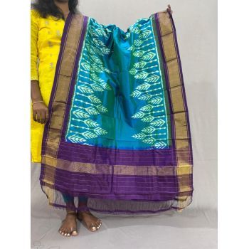 PSSIISDP5Y03ECDC35- Ikat Silk dupatta
