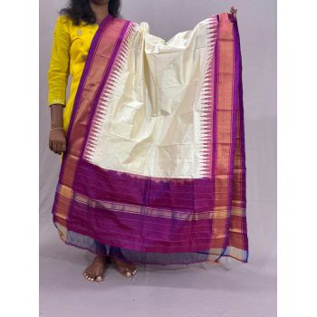 PSSIISDP5Y03ECDC37- Ikat Silk dupatta