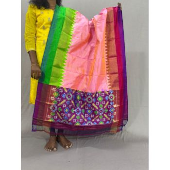 PSSIISDP5Y03ECDC38- Ikat Silk dupatta