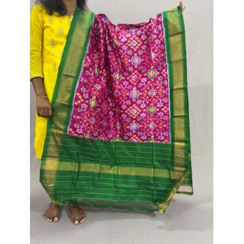 PSSIISDP5Y03ECDC44- Ikat Silk dupatta