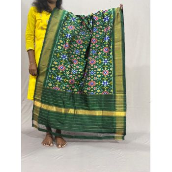 PSSIISDP5Y03ECDC45- Ikat Silk dupatta