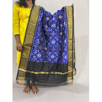 PSSIISDP5Y03ECDC53- Ikat Silk dupatta