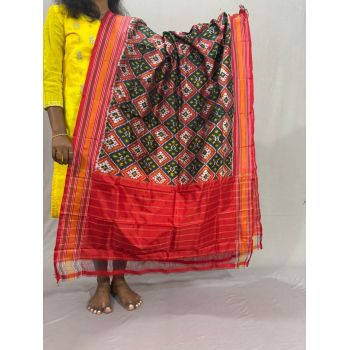 PSSIISDP5Y03ECDC59- Ikat Silk dupatta