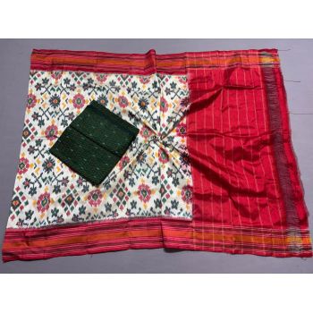 PSSISDST5Y02FNCD08- Ikat Silk dupatta with Ikat sico top
