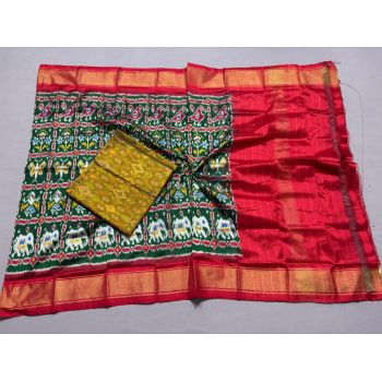PSSISDST5Y02FNCD11- Ikat Silk dupatta with Ikat sico top