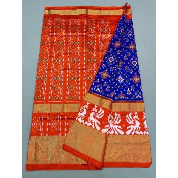 PUSNIDSS5A09NDCD09- Ikat silk saree