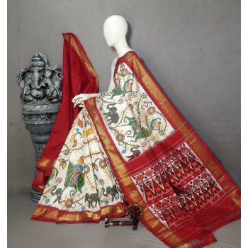 PALUIDSS5Y02ISDC07- Ikat silk saree