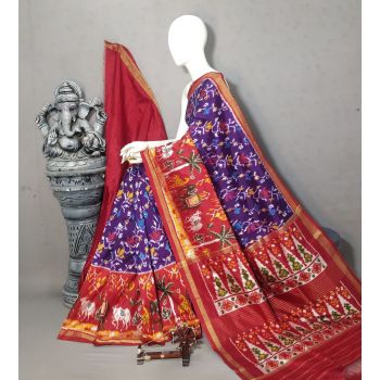 PALUIDSS5Y02ISDC08- Ikat silk saree