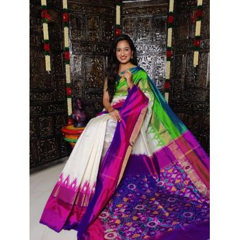 PALUIDSS5Y03TSDC02- Ikat silk saree
