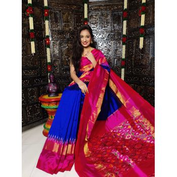 PALUIDSS5Y03TSDC09- Ikat silk saree