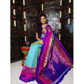 PALUIDSS5Y03TSDC14- Ikat silk saree
