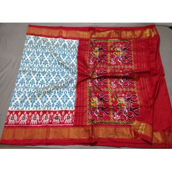 PALUIDSS5Y06BSCD01- Ikat silk saree