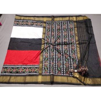 PALUIDSS5Y06BSCD31- Ikat silk saree