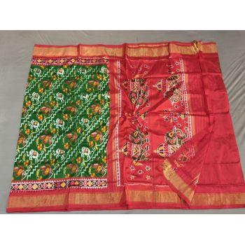 PGMRIDSS5Y02ZDCD09- Ikat silk saree
