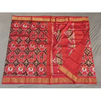 PGMRIDSS5Y02ZDCD12- Ikat silk saree