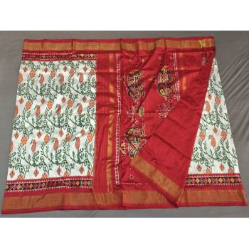PGMRIDSS5Y02ZDCD15- Ikat silk saree