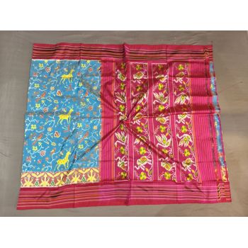 PGMRIDSS5Y02ZDCD16- Ikat silk saree